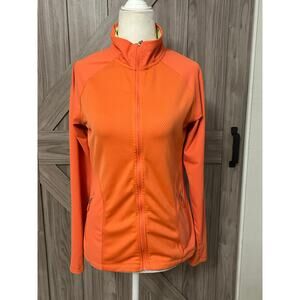 Bette & Court small orange zip front long sleeve jacket